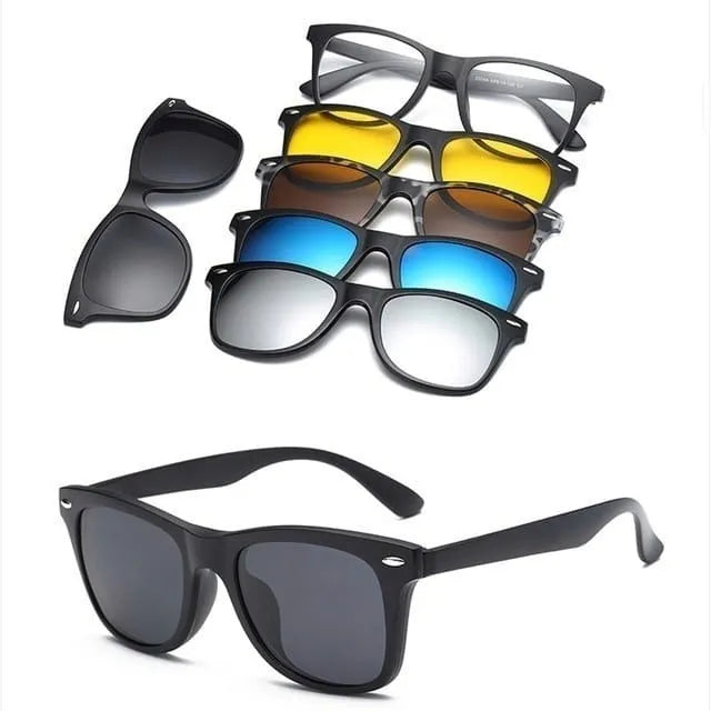 COMBO GAFAS MAGNÉTICAS 5 EN 1