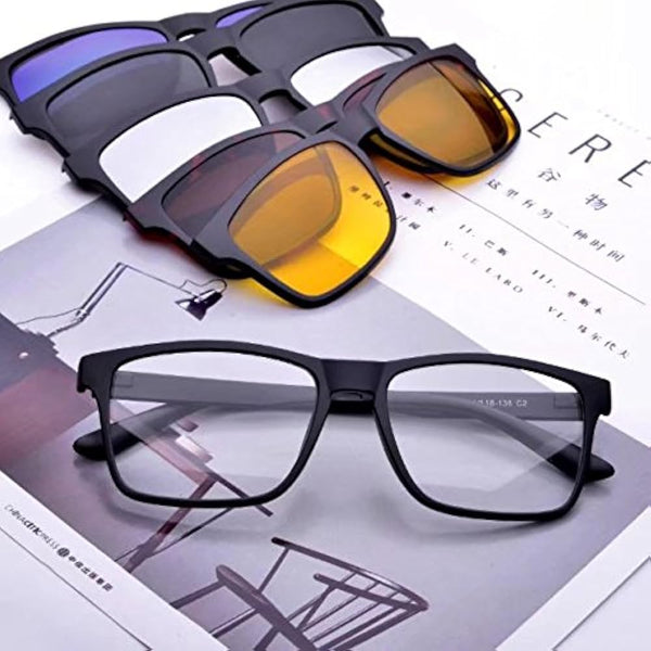 COMBO GAFAS MAGNÉTICAS 5 EN 1